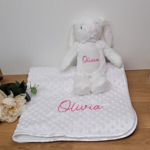 Personalisierte Baby-Geschenk-Set Decke Teddy Neugeborenen Baby-Dusche Inklusive Geschenkverpackung