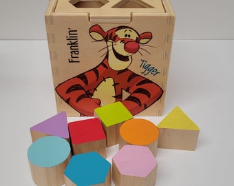 Wooden Personalised Shape Sorter Toy