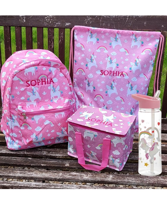 personalised unicorn backpack