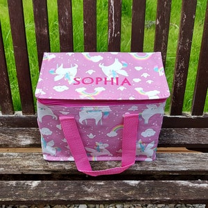Personalisierte Einhorn Lunchbag, Kühltasche, Fee Lunchbag, Dinosaurier Lunchbag