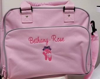 Personalised Pink Dance Bag: Children's Sports Bag