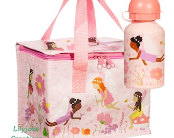Quick Delivery Personalised Fairy Lunch Bag And Bottle Set, Lunch Bag, Bottle