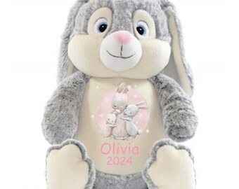 Quick Delivery, Easter Bunny Teddy Personalised Teddy Bear, Soft Toy, New Baby Keepsake Gift