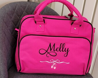 Personalised Pink Dance Bag: Embroidered Ballerina Bag