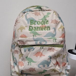 Ensemble sac à dos et sac à lunch personnalisé dinosaure du désert, cartable, sac à dos pour enfants, sac à dos pour enfants