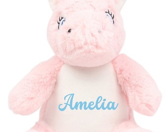 Personalised Unicorn Teddy, Soft Plush Toy, Baby Gift, Newborn, Baby Shower, Kids Birthday Present