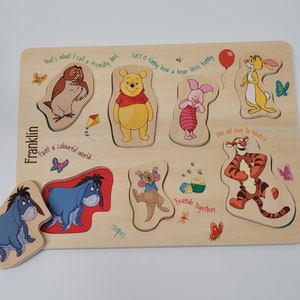 Wooden Personalised Flat Puzzle Toy