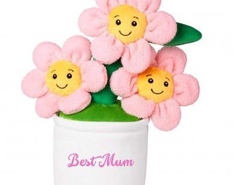 Flower Pot Mothers Day Personalised Embroidered Mum Nan Grandma Gift Mom Day