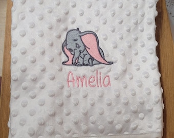 Personalised Embroidered Baby Blanket Free Gift Toys Shower Gift