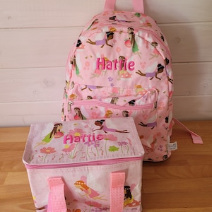 Ensemble sac à dos et sac à lunch personnalisé Fairy, cartable, sac à dos pour enfants, sac à dos pour enfants