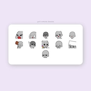 YCH DIY Emote Bases | for Twitch or Discord