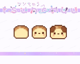Premade Puppy Bread Bun | Pixel Art Styled | Twitch Sub / Loyalty / Bit / Cheer Badges