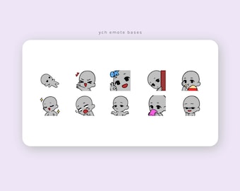 YCH DIY Emote Bases | for Twitch or Discord