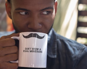 Moustache mug, a moustache when you need it