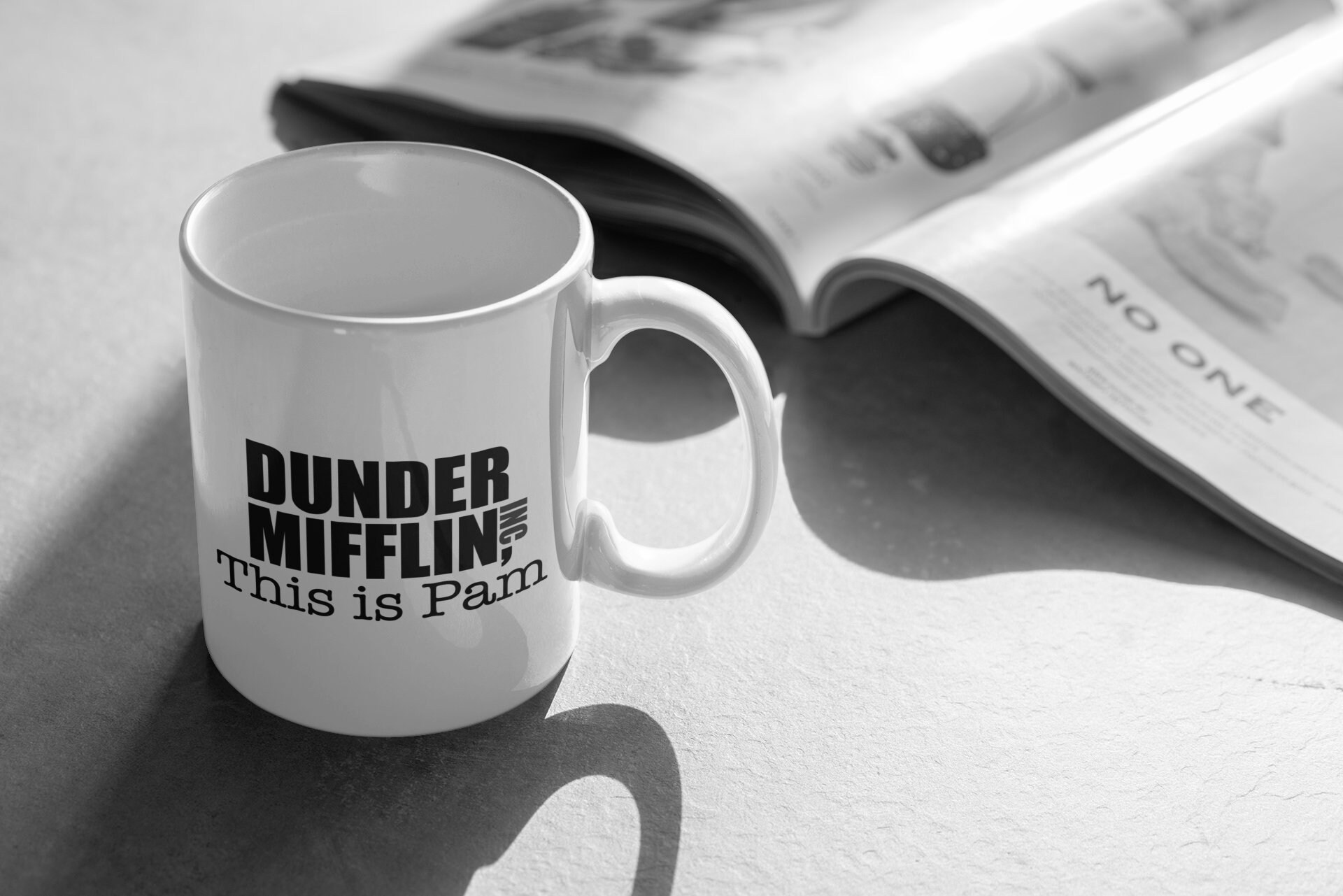 The Office Dunder Mifflin Black Mug