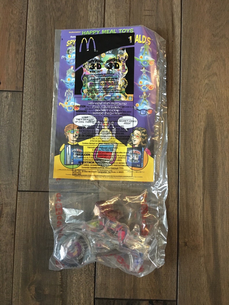Spy Kids 3D Mcdonalds Happy Meal Toys Etsy Denmark