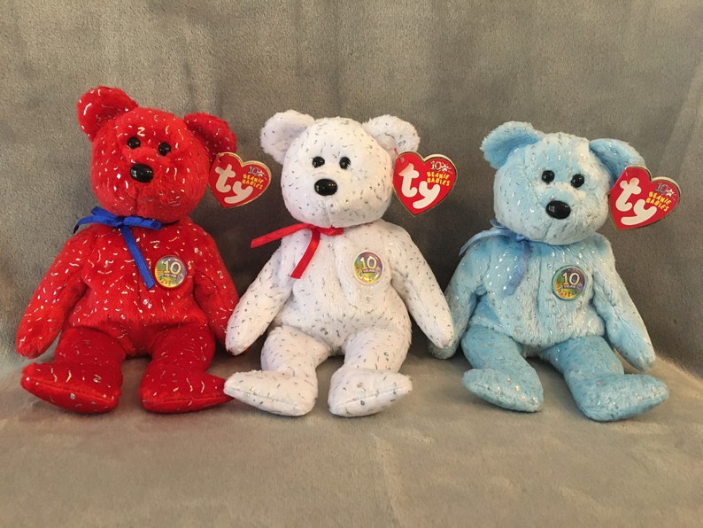 Ty Beanie Babies 10 Year Anniversary Bundle Etsy