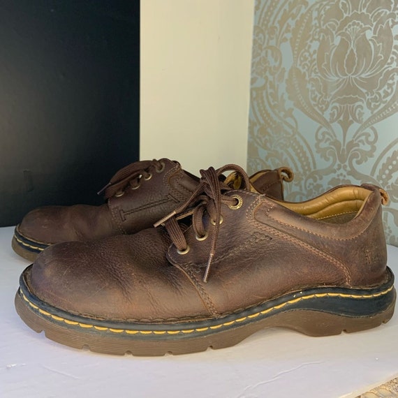 Dr. Martens Mens Brown Leather Oxford Shoes
