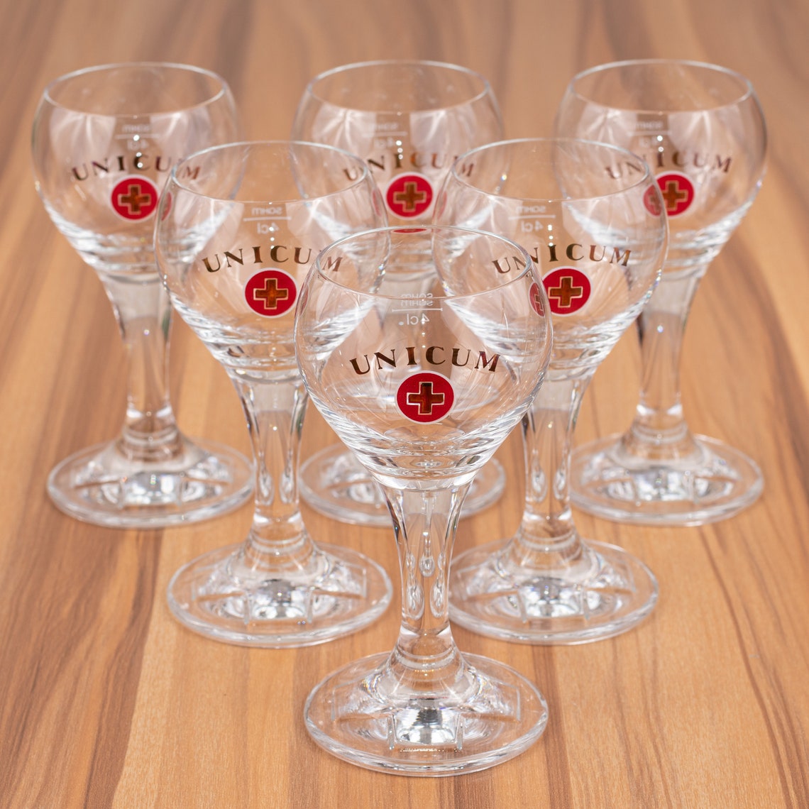 Set of 6 vintage Unicum Liquor glasses Etsy