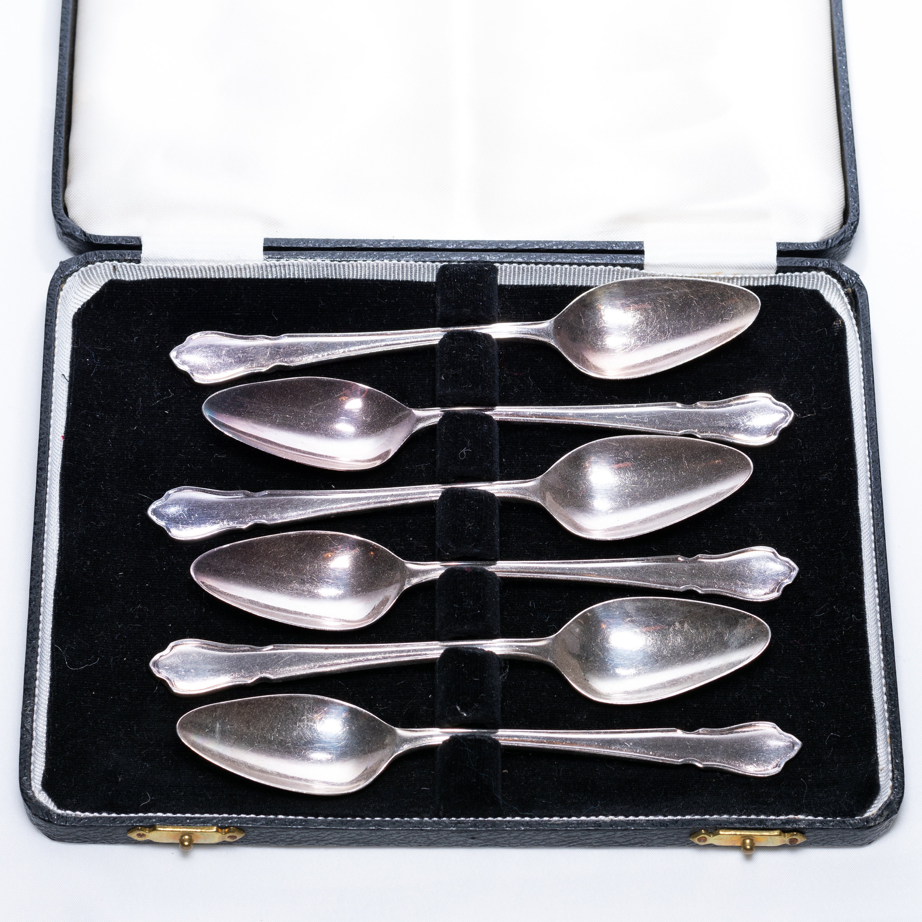 Vintage Set of 6 EPNS tea spoons in box Etsy