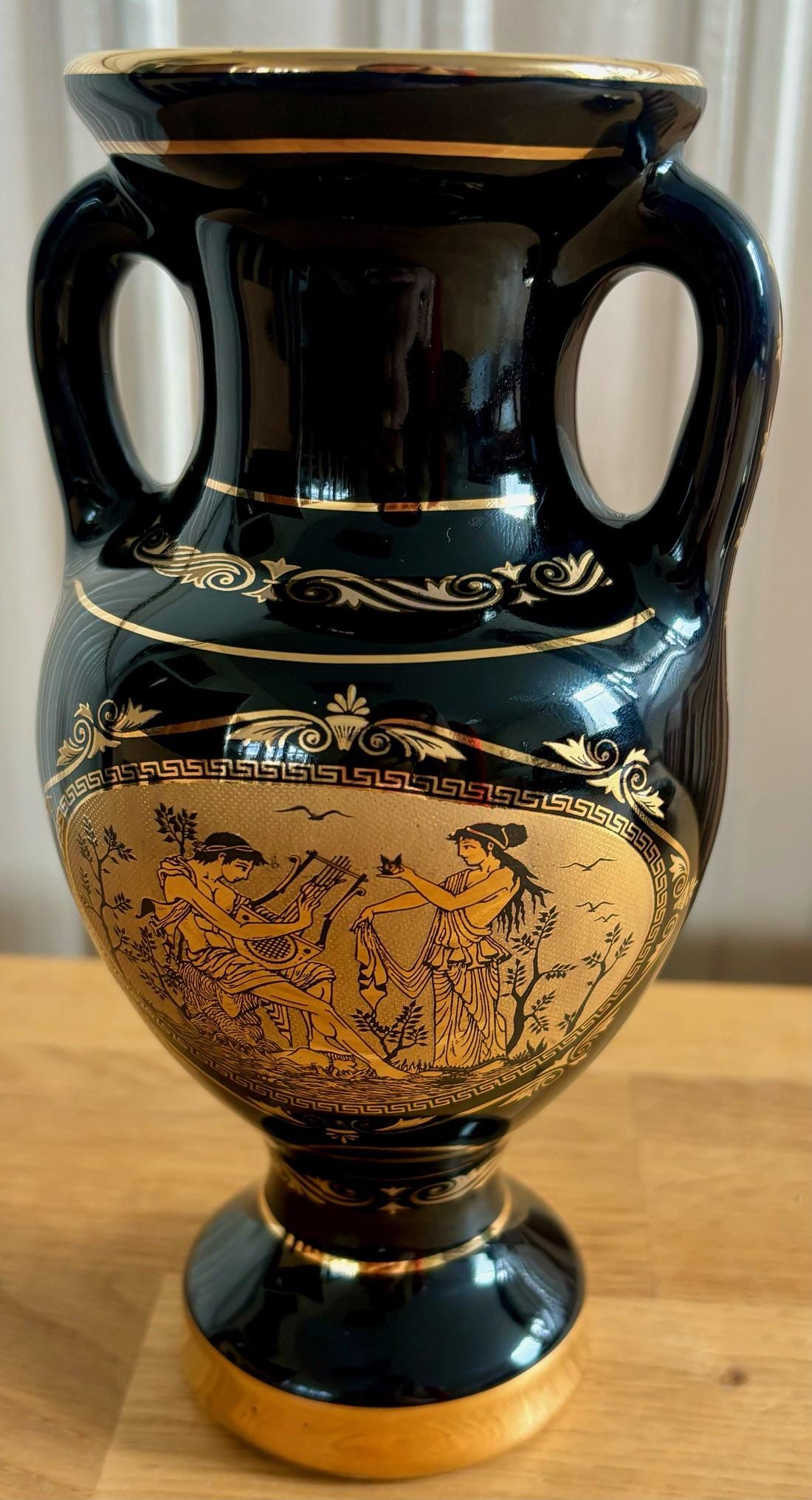 Adis Handmade in Greece 24k Gold Vase and Trinket Dish With Lid - Etsy