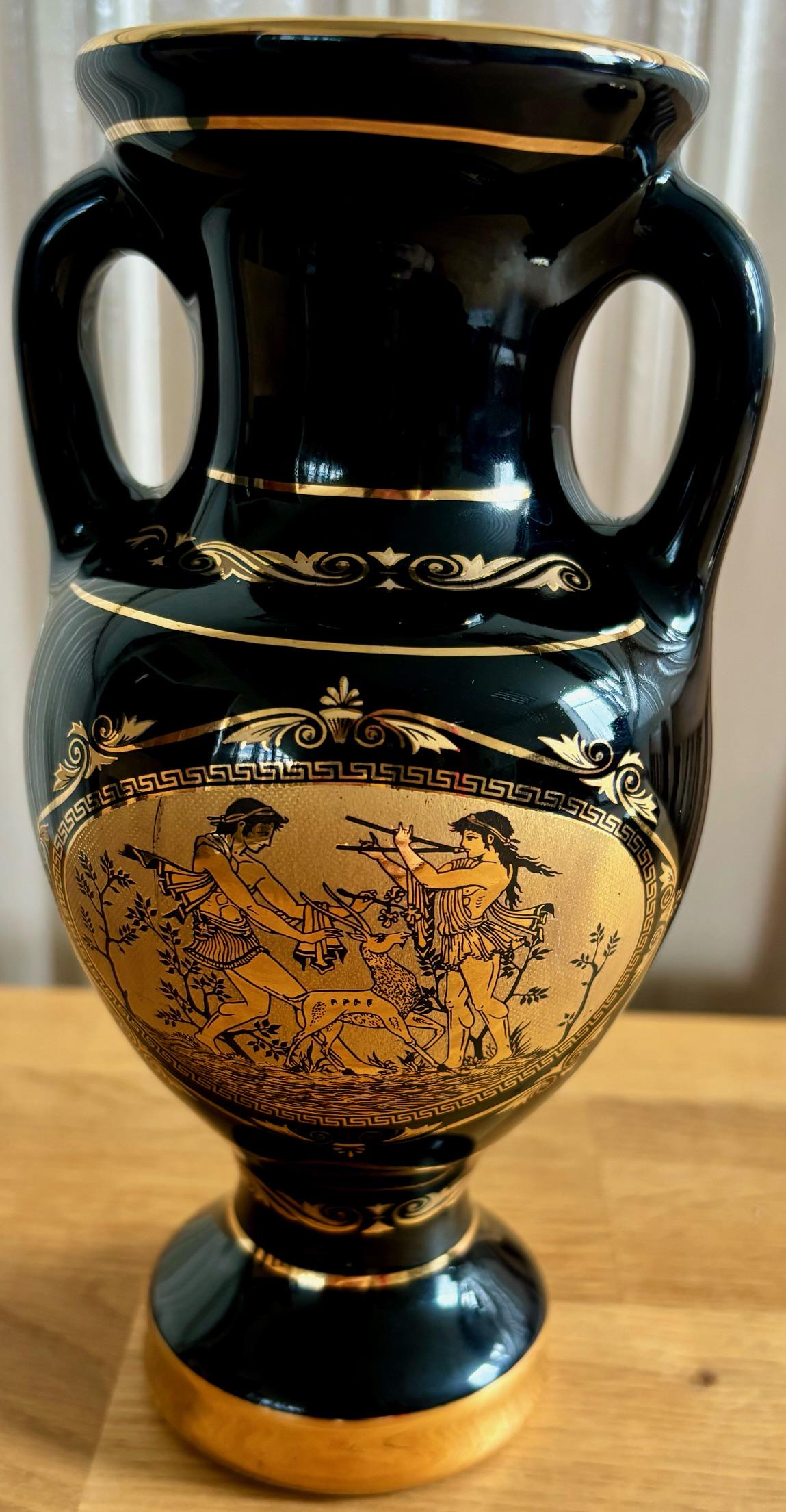 Adis Handmade in Greece 24k Gold Vase and Trinket Dish With Lid - Etsy