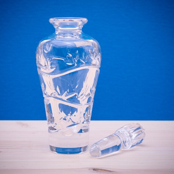 Vintage Thomas Webb Crystal Perfume Bottle With Stopper Emilia
