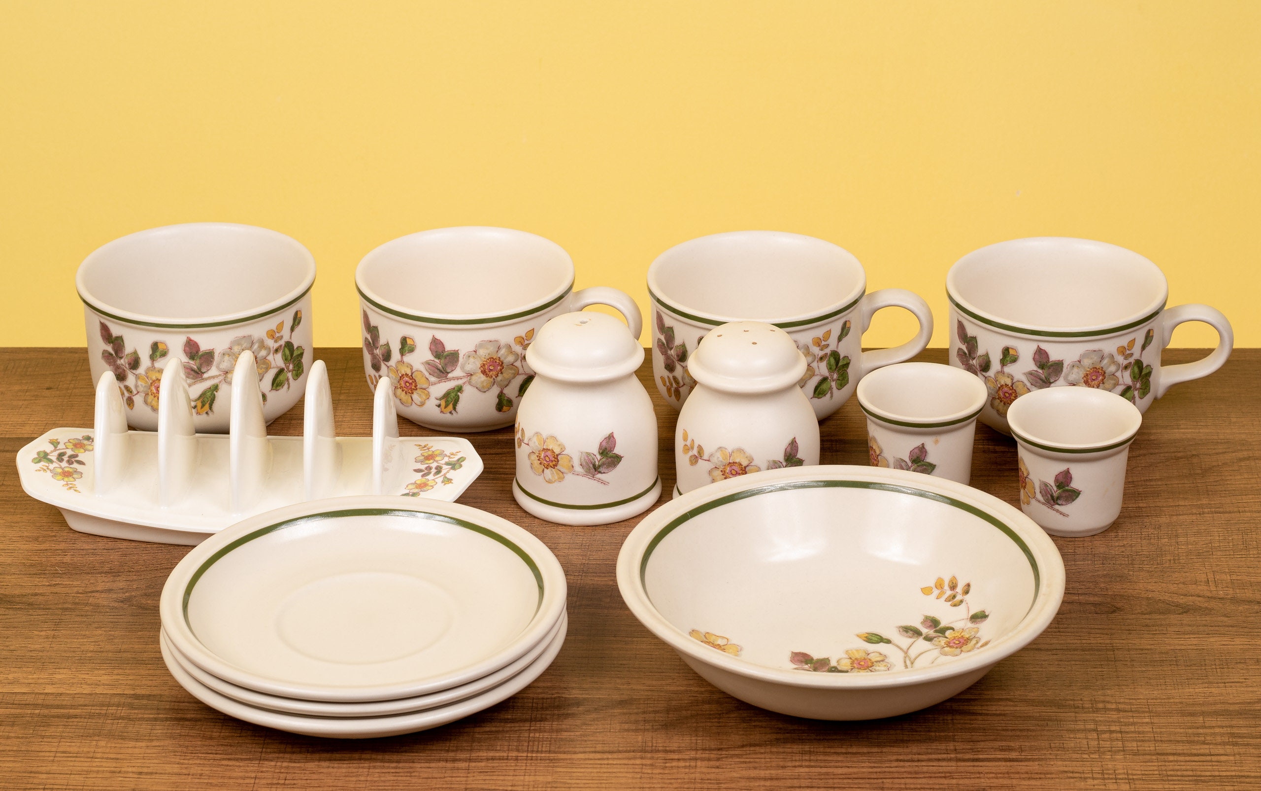 Vintage Marks & Spencer Autumn Leaves Pottery Dishes 1980's Etsy UK