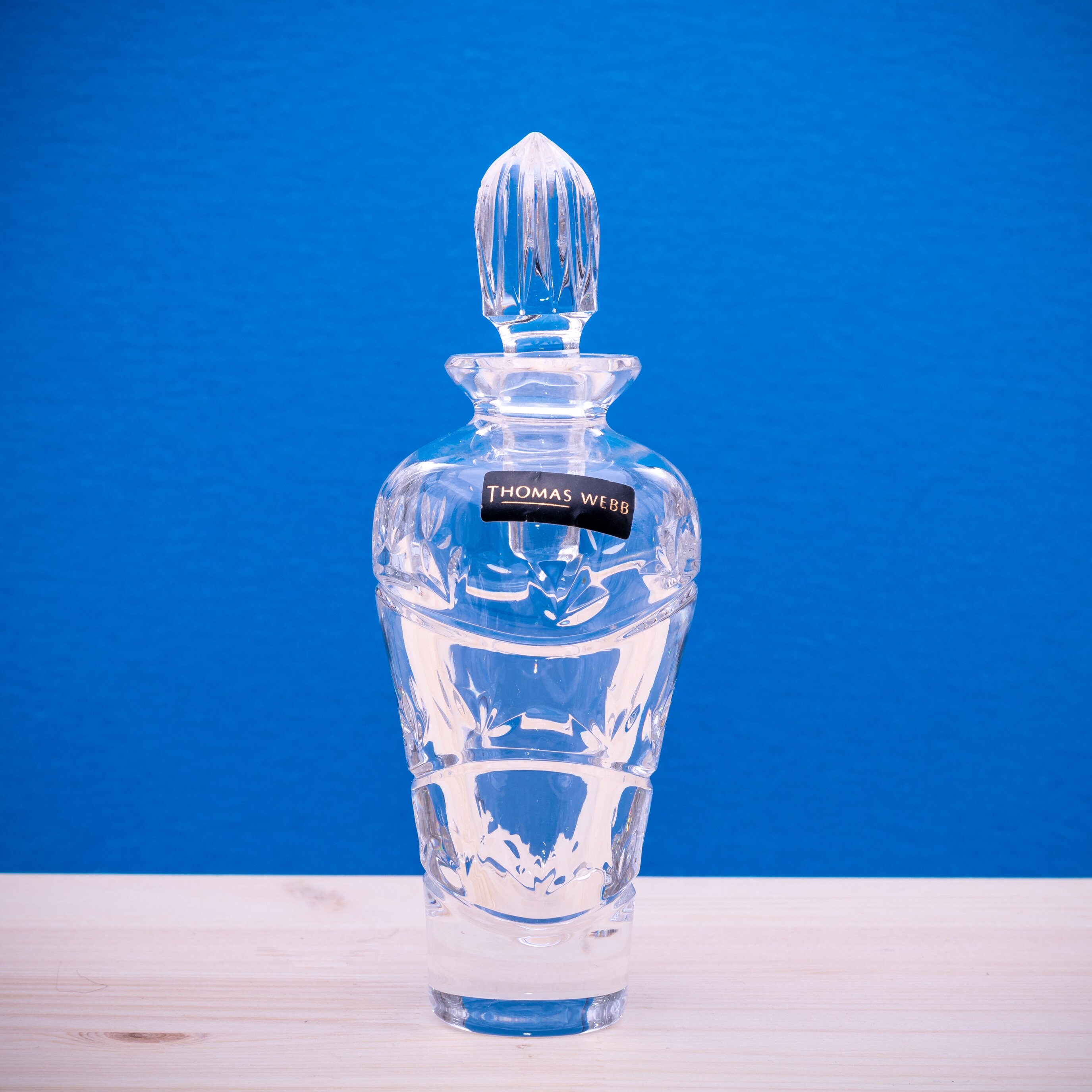 Thomas Webb Crystal 香水アトマイザー Vintage Thomas Webb Crystal Perfume Bottle With Stopper Emilia