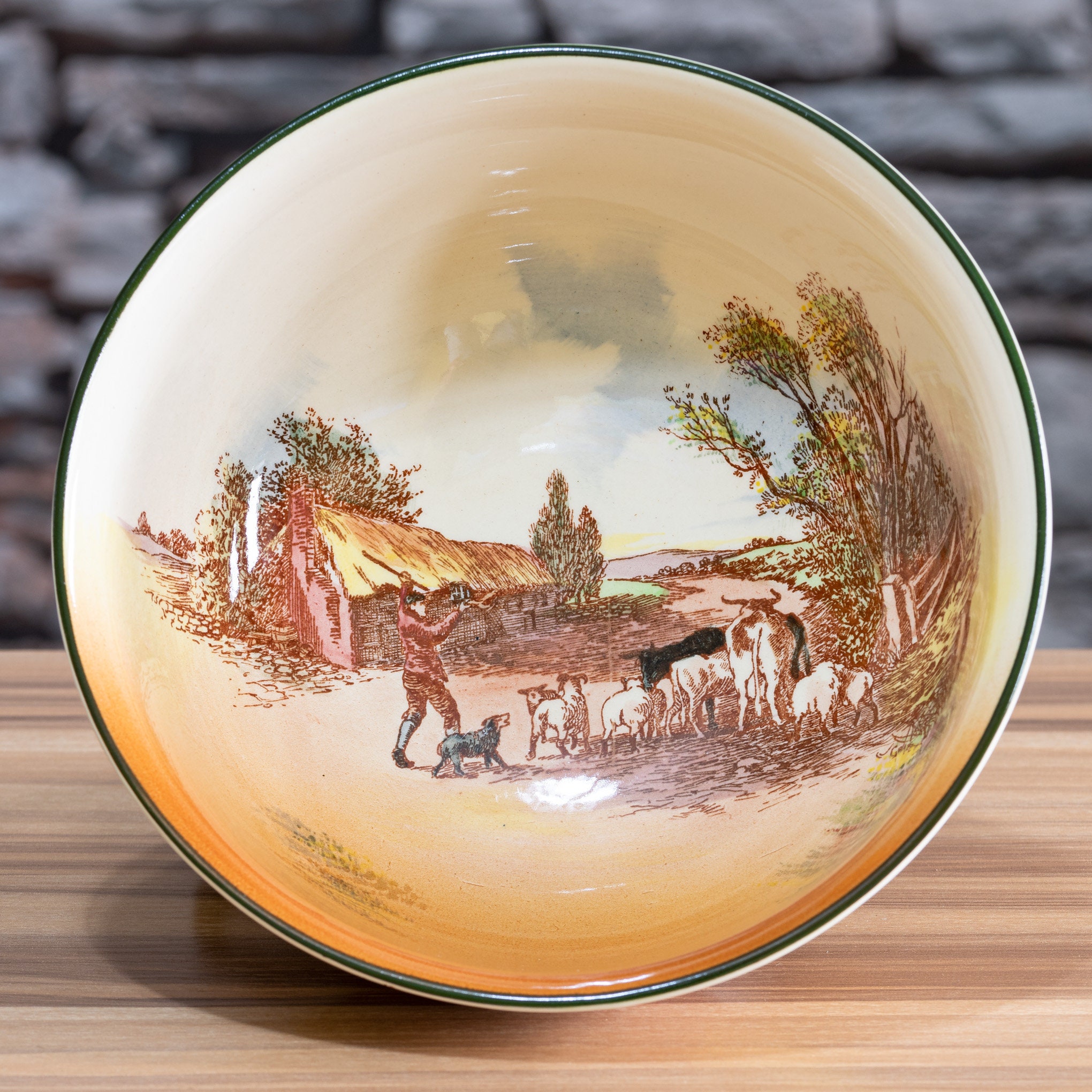 Vintage Royal Doulton Bowl Rustic England Series Ware D6297