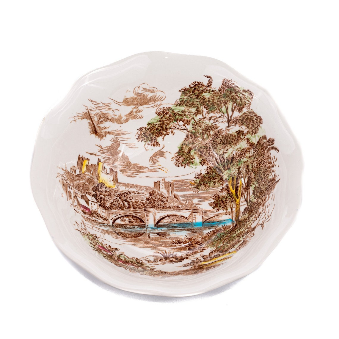 Vintage Enoch Wedgwood Countryside Bowl Etsy