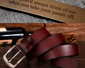 Personalized Leather Belt, Father's Day Gift, Anniversary gift, Valentines day gift for him, Leather anniversary, to my man, best man gift
