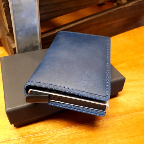 indad Forinden bestøver Pop up Credit Card Wallet Leather Pop up Wallet RFID - Etsy