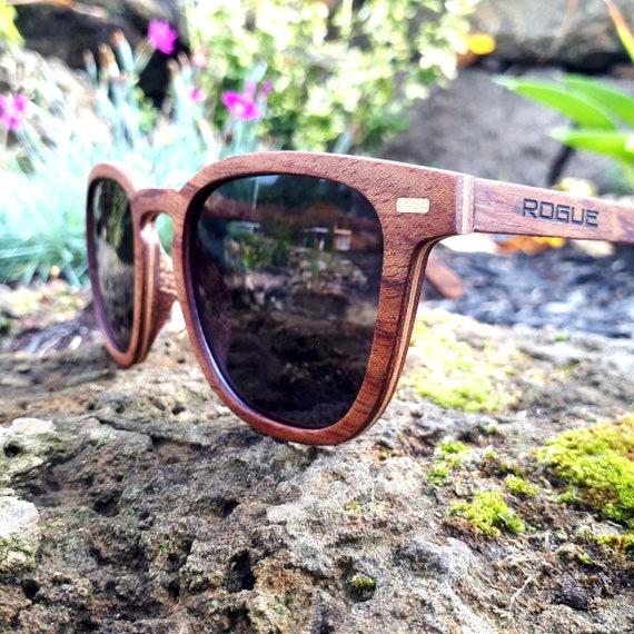 Wood Sunglasses for Men and Women, Retro One-Piece Wooden Polarized Su –  Shop Earth Accessories