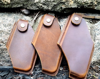 Leather Phone Holster, Leather Phone Case, Men Phone Holster, Cell Phone holster, Leather phone case, Smartphone engraved belt Holster