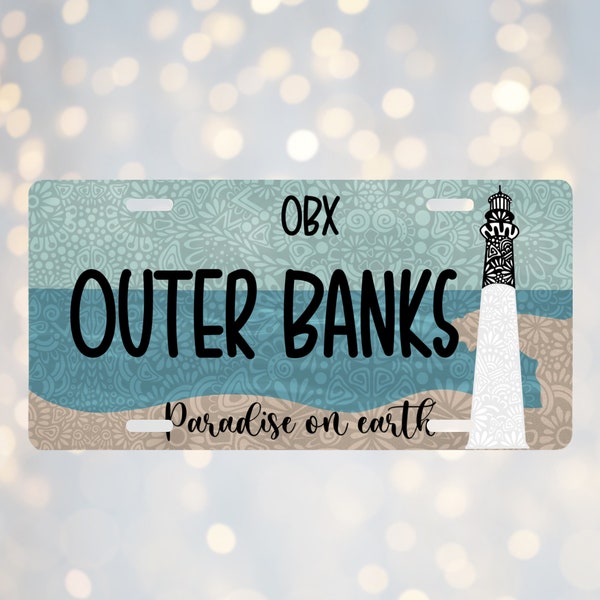 Outer Banks Vanity License Plate - Car Accessories - Front License Plate - Custom License Plate - Vanity Plate For Front Of Car P4L OBX