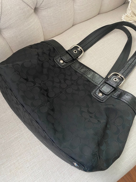 black coach side bag