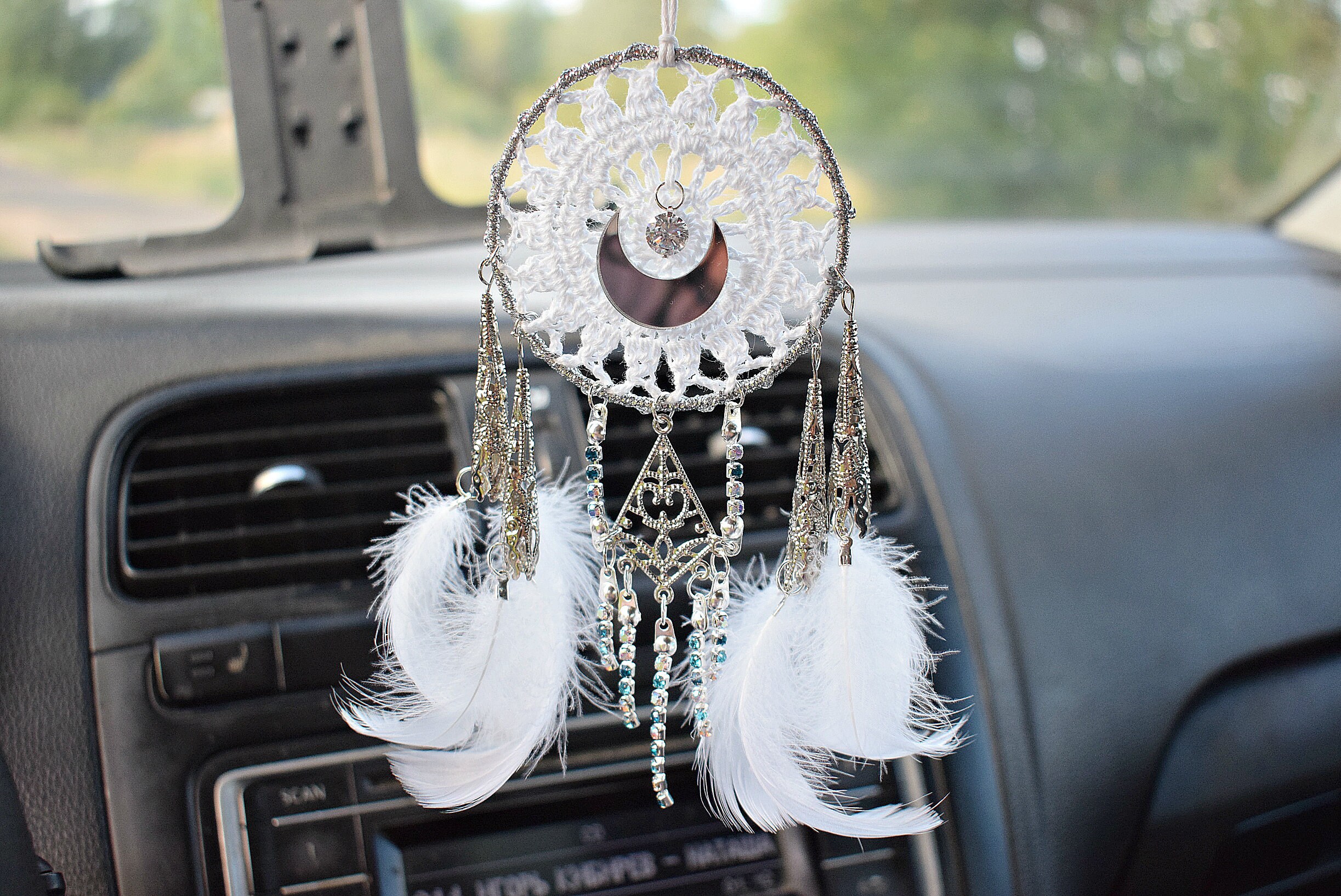 Car Accessories for Women Car Mirror Charm Rear View Mirror Etsy