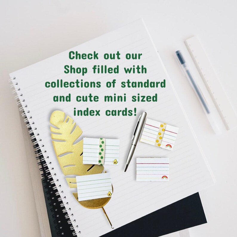 3x5 Printable Index Cards Template Printable Index Cards Etsy