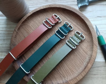 Handmade Leather Watch Strap – Minimalist Style