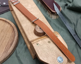 Full Grain Leather Watch Strap – Cognac Brown Handmade Replacement Band