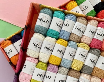 Gazzal Baby Cotton Yarn Set: 40 Pcs for Crochet, Amigurumi