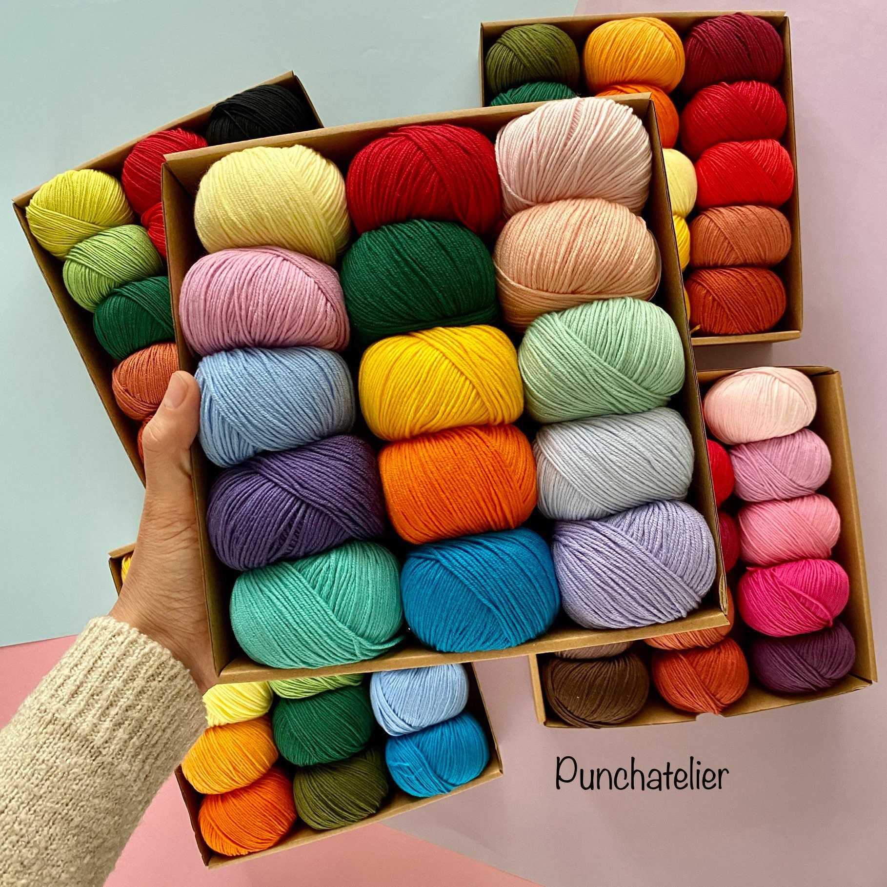 Gazzal Baby Cotton Yarn Set: 15 Colors for Crochet, Knitting, Amigurumi
