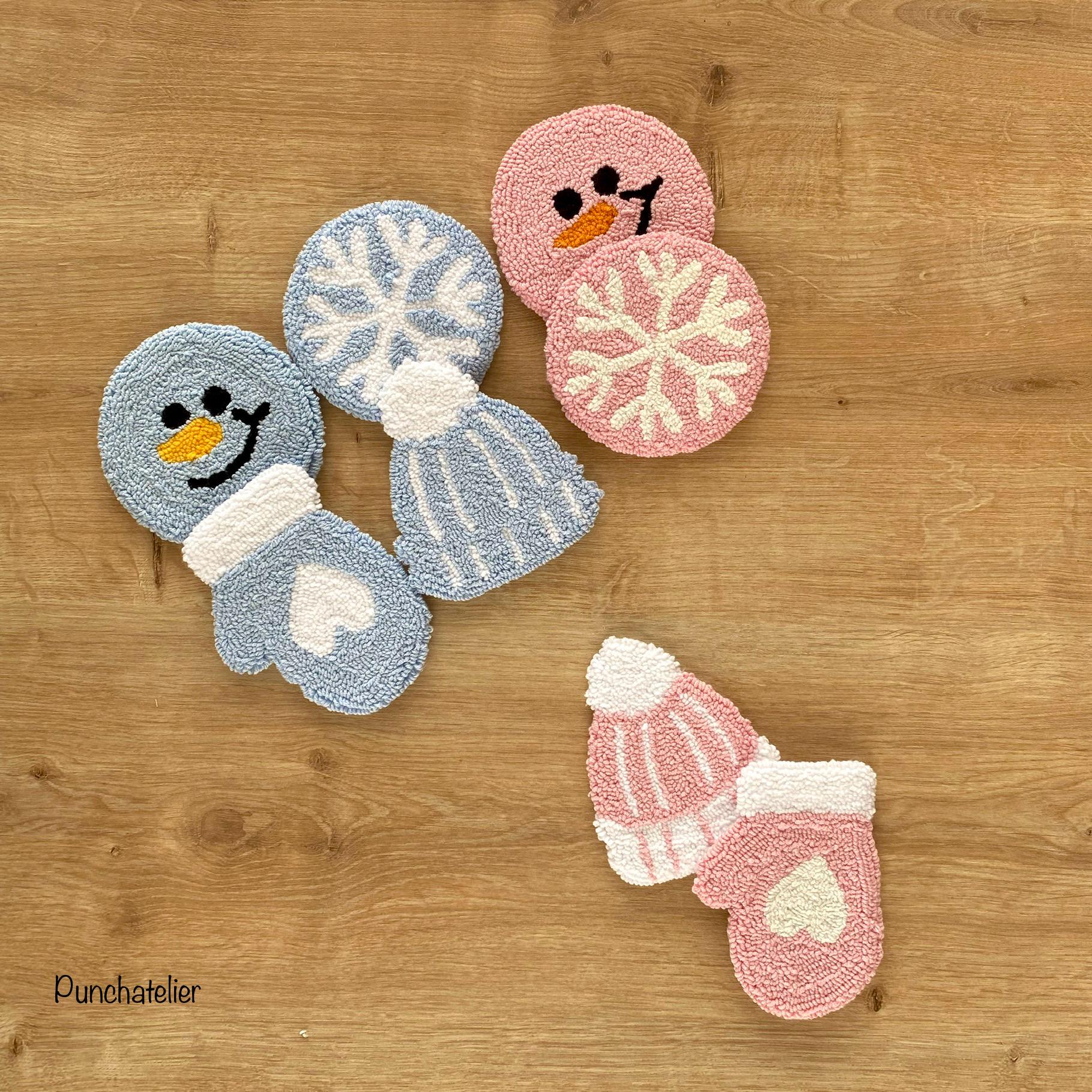Christmas Punch Needle Coaster Pattern: Holiday Decor (PDF Pattern ...