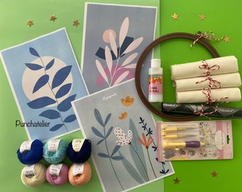 Boho Punch Needle Beginner Kit: DIY Embroidery Craft