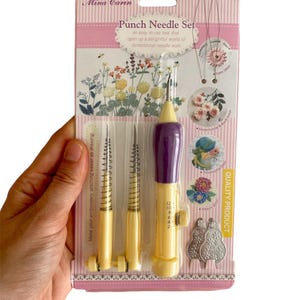 Mina Carin Einstellbar Stanznadel Werkzeug Set/Punch Nadel 3 Größen/ Stanznadel/ Stickwerkzeug/ Stanznadel Einfädler