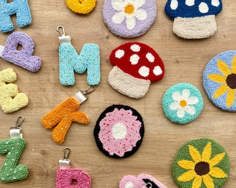 DIY Punch Needle Keychain/Coaster Kit – Make 2 Coasters & 2 Personalized Keychains | Beginner Embroidery Craft Set