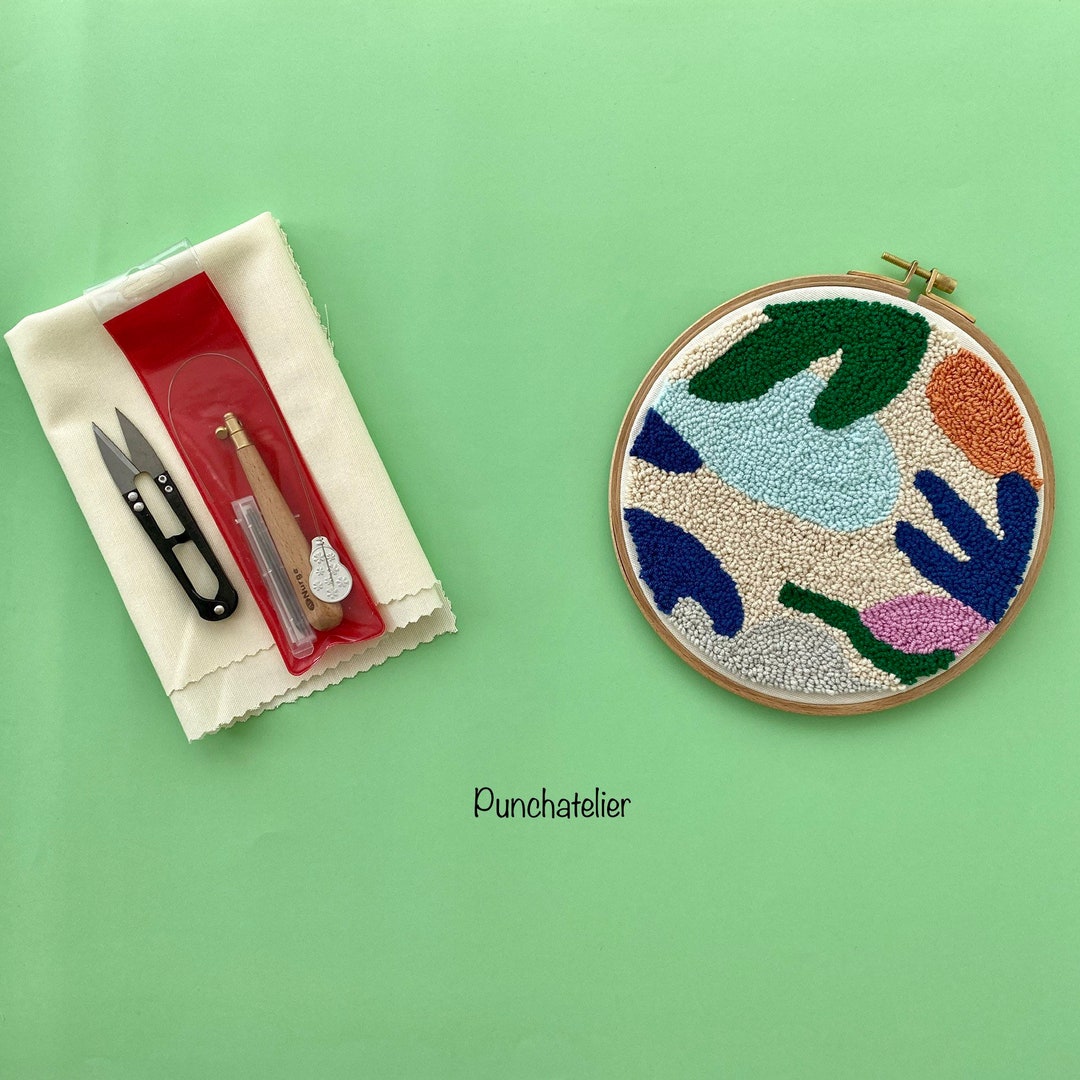 Pearl Punch Needle Starter Kit/ Punch Embroidery Kit/ Punch Etsy
