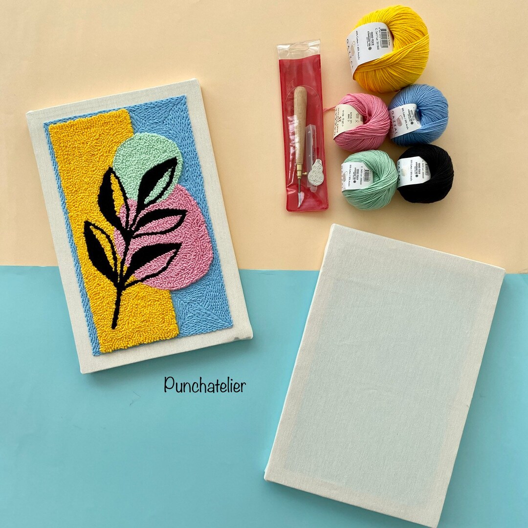 Beginner's Punch Needle Kit: DIY Craft Bundle With Cotton Threads - Etsy