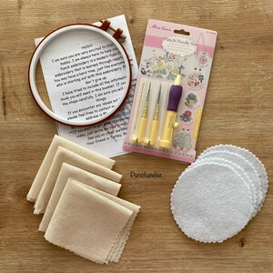 Christmas Punch Needle Coaster Kit 4 Pcs / Craft Kit/ Punch Needle ...